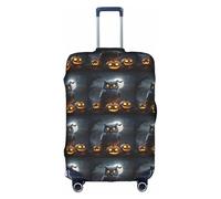 Kycvds Halloween Owl Ghost Pumpkin The Trunk Lid Is Suitable For 18-32 Inch Bagage. Customized Trunk Lid Custom Bagage.
