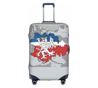 Kycvds Housse de bagage personnalisée avec drapeau de position de la République tchèque pour bagages de 45,7 à 81,3 cm
