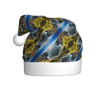 Kycvds Ireland Outdoors County Clare The Cliffs Chapeau de Père Noël Vacances pour adultes Unisexe Velours Confort Extra épais Chapeau pour Nouvel An