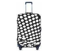 Kycvds Motif à pois noirs et blancs Le couvercle du coffre est adapté pour les bagages de 18 à 32 pouces. Bagage personnalisé pour couvercle de coffre personnalisé.