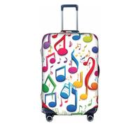 Kycvds Notes de musique colorées 1 Le couvercle du coffre convient aux bagages de 18 à 32 pouces. Bagages personnalisés avec couvercle de coffre personnalisé.