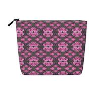Kycvds Papillons Fleurs Petit Sac Cosmétique Voyage Accessoires Sac de Rangement Sac Cosmétique Boîte Cosmétique Cadeau Anniversaire Cadeau Noël Beau, Noir , Taille unique