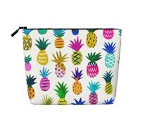 Kycvds Petit sac à cosmétiques arc-en-ciel ananas sac de rangement accessoires de voyage sac de rangement boîte cosmétique cadeau d'anniversaire cadeau de Noël beau, Noir , Taille unique