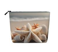 Kycvds Petit sac à cosmétiques en forme d'étoile de mer - Sac de rangement pour accessoires de voyage - Boîte de rangement - Cadeau d'anniversaire ou de Noël, Noir/blanc, One Size