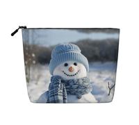Kycvds Petit sac à cosmétiques mignon bonhommes de neige sac de rangement accessoires de voyage sac cosmétique boîte cosmétique cadeau d'anniversaire cadeau de Noël beau, Noir , Taille unique