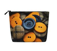 Kycvds Petit sac à maquillage avec bouton pour vêtements, accessoires de voyage, sac de rangement, boîte à cosmétiques, cadeau d'anniversaire, cadeau de Noël beau, Noir , Taille unique