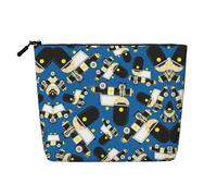 Kycvds Petite trousse à maquillage avec motif de voitures pour accessoires de voyage, sac de rangement, boîte à cosmétiques, cadeau d'anniversaire, cadeau de Noël beau, Noir/blanc, One Size