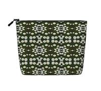 Kycvds Petite trousse de maquillage avec marguerite blanche sauvage, accessoires de voyage, sac de rangement, boîte à cosmétiques, cadeau d'anniversaire, cadeau de Noël beau, Noir , Taille unique