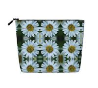Kycvds Petite trousse de maquillage blanche pour accessoires de voyage, sac de rangement pour cosmétiques, cadeau d'anniversaire, cadeau de Noël, Noir , Taille unique