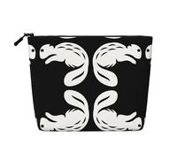 Kycvds Petite trousse de maquillage noire en forme de castor pour accessoires de voyage, sac de rangement pour cosmétiques, cadeau d'anniversaire, cadeau de Noël, Noir , Taille unique