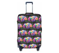 Kycvds Rainbow Roses Housse de bagage personnalisée pour valise de 45,7 à 81,3 cm