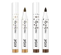 KYDA Freckle Pen 2 couleurs - Crayon de maquillage naturel réaliste - Imperméable - Longue durée - Pour un maquillage naturel et sans effort - Marron foncé et marron clair