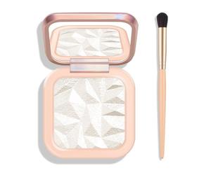 KYDA Palette de surligneurs pour le visage, haute brillance, finition Narutal Glow, poudre cuite lisse nacrée, surligneur étincelant durable, perle