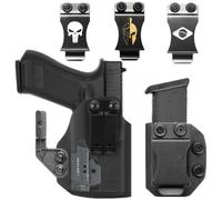 Kydex étui interne pour Glock 17 19 19X 25 31 45 MOS avec Olight Baldr S PL Mini 2 800 Lumens GM23 lampe de poche lumière tactique Metal clip Spartans