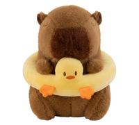 KYEDGC Capybara Décoration en peluche, adorable figurine Capybara, 23 cm, décoration de collection pour les amateurs de Capybara, figurine en peluche douce pour la maison et les voyages