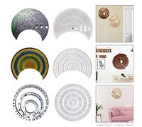 KyeeaDIY 3 pièces Moules en Résine époxy Rotatif Moules de Calendrier Lunaire Perpétuel Moule en Silicone Moulage de Résine bricolage Resin Artisanat Calendrier Plaque Suspendue Décoration Murale