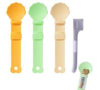 KyeeaDIY Lot de 3 cuillères d'alimentation pour chat - Cuillère heureuse pour chat - Cuillère à presser - Distributeur de friandises pour chat et nourriture humide (4 pièces)