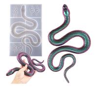 KyeeaDIY Moule en Résine Époxy 3D Serpent - Moule Silicone Animal pour DIY, Création de Bijoux ou Jouet Horrible - Motif Réaliste et Facile à Démouler (1 Pièce)