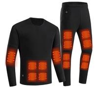 KYEQATY Sous-vêtements chauffés pour hommes 5V 3 engrenages Gilets Thermals Gilet Vêtements et pantalons 22 Régions chauffantes Suit de carrosse