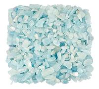 KYEYGWO 460 Gram, Chakra Petits Graviers Perles pour Aquarium Vase Jardin Décoration Bricolage Fabrication de Bijoux, Irrégulières Pierres Perles en Vrac Pierres Guérison, Aquamarine