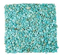 KYEYGWO 460 Gram, Chakra Petits Graviers Perles pour Aquarium Vase Jardin Décoration Bricolage Fabrication de Bijoux, Irrégulières Pierres Perles en Vrac Pierres Guérison, Howlite Turquoise Verte