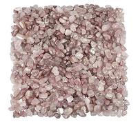 KYEYGWO 460 Gram Cristal de Fraise, Chakra Petits Graviers Perles pour Aquarium Vase Jardin Décoration Bricolage Fabrication de Bijoux, Irrégulières Pierres Perles en Vrac Pierres Guérison