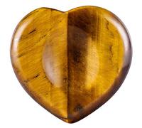 KYEYGWO Jeu de 4 Pierres de Cristal Pour le Pouce en Forme de Larme Pour le Chakra de La Paume, le Reiki, la Méditation et Le Massage, Gemme oeil de tigre