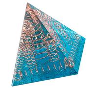 KYEYGWO Kit Guérison Pyramide en Cristal de Roche, Pierre de Cristal/Pendule Radiesthésie en Métal, pour Equilibre Chakra Divination Yoga Énergie Protection, Bleu