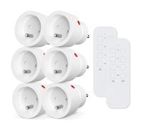 KYF 2 x Lot de 3 Prises 2300W avec 1 télécommande intérieure (Power_Strip, 3 Prises, Type E, 230V, 10A)