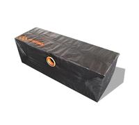 KYF Caisse d'Infiltration 615L avec Géotextile, Polypropylène Noir, 180x60x60cm, Connexion ø160mm, 205 litres