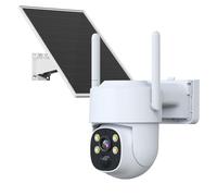 KYF Caméra Motorisée PT Rechargeable + Panneau Solaire pour KIT écran 7″ enregistreur 4MP Ultra HD