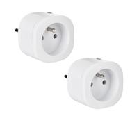 KYF Lot de 2 Prises Connectées WiFi et RF433Mhz, 3680W, Type E, Compatible Smart Life/Tuya, Programmable, Usage Intérieur