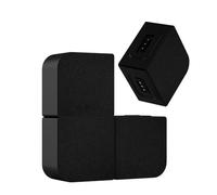KYF Mini Mur d'Enceintes Bluetooth 6.0 Modulables, 4 Haut-parleurs Magnétiques, 20W RMS, Batterie Rechargeable, Noir