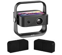 KYF Projecteur Portable 4K avec Tablette Tactile 7 Pouces Android 12, Système Audio Bluetooth 4-en-1 20W RMS, Hub Multimédia Home Cinéma avec Écran Tactile et Enceintes Modulables