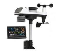 KYF Station Météo Professionnelle, Écran Tactile Couleur 7,5", WiFi, 8-en-1, Capteur Extérieur Solaire, Mesure TVOC, Température, Humidité, UV
