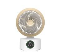 KYF Ventilateur Intelligent Portable Ultra Silencieux Rechargeable avec Contrôle Vocal Double Éclairage Nocturne et Aromathérapie Intégrée 5 Vitesses Oscillation 100° 40 dB