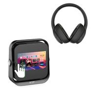 KYF Vidéoprojecteur avec écran Tactile 7" 4K et Casque Bluetooth ANC | Écran tactile 18 cm, Réduction de bruit -20 dB, Android avec PlayStore, Wi-Fi 6 et AirPlay, 32 h d'autonomie casque