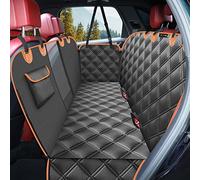 KYG Housse de Siège d'auto pour Chien Banquette Arrière Antidérapant et Imperméable Mise à Niveau Matérielle avec Fenêtre de Visualisation Protection Coffre Universelle Voiture 135X148 cm Noir