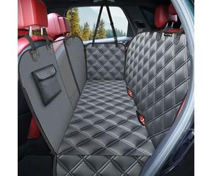 KYG Housse de Siège pour Chien, Banquette Arrière Antidérapant et Imperméable avec Fermeture à Glissière Extérieure, Protection de Coffre Universelle pour Voitures 135X148 cm Gris