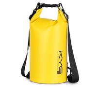 KYG Sac à Dos étanche Roll Top, Jaune, 10L