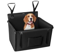 KYG Siège auto pour chien, extra stable, imperméable, antidérapant, résistant aux rayures, 4 sangles de fixation arrière, siège renforcé (58 x 55 x 36 cm)