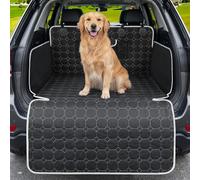 KYG Tapis de Coffre de Voiture imperméable, Doublure SUV antidérapante rembourrée avec côtés pliants, Housse résistante avec Motif à Carreaux et Protection Pare-Chocs, 200 x 105 cm