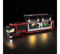 Kyglaring Éclairage LED compatible avec Lego City F1 Transporter 60445, accessoire d'éclairage LED pour le kit de modèle Lego Red Bull & Aston Martin Formule 1 Team 60445 (pas de modèle)