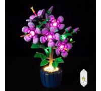 Kyglaring Kit d'Éclairage à LED compatible avec Lego Botanicals 10372 Hibiscus Blocs de construction, Accessoires d'éclairage pour le modèle Lego 10372 Hibiscus, Sans Modèle (10372 Édition Tactile)