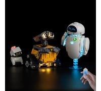 Kyglaring Kit d'Éclairage à LED Compatible avec Lego Wall-E et Eve 43279 Blocs de Construction, Accessoires d'éclairage pour Le modèle Lego 43279, Version Tactile (sans Modèle)