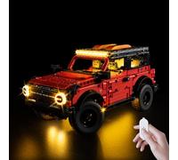 Kyglaring Kit d'éclairage compatible avec Lego Ford Bronco SUV 42213 blocs de construction, contrôle tactile et gradation, lumières uniquement, modèle non inclus, version tactile
