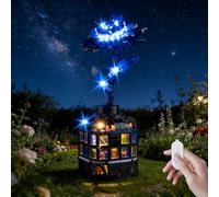 Kyglaring Kit d'éclairage compatible avec les blocs de construction Lego Wednesday Black Dahlia Flower 76784, contrôle tactile et variateur d'intensité, lumières uniquement, modèle non inclus, version