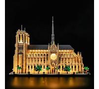Kyglaring Kit d'éclairage LED, compatible avec le modèle LEGO Architecture Notre Dame de Paris, illuminez votre modèle, 21061-cv