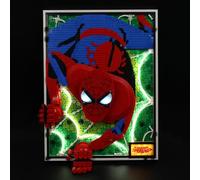 Kyglaring Kit d'éclairage LED compatible avec Lego Art De geweldige Spider-Man 3D Muurkunst Set 31209 Blocs de construction, Accessoires d'éclairage pour le modèle Lego 31209 (Pas de modèle)