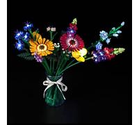 Kyglaring Kit d'éclairage LED compatible avec Lego Botanicals Bouquet de Fleurs Sauvages 10313 Blocs de construction, Accessoires d'éclairage pour le modèle Lego 10313 (Pas de modèle)